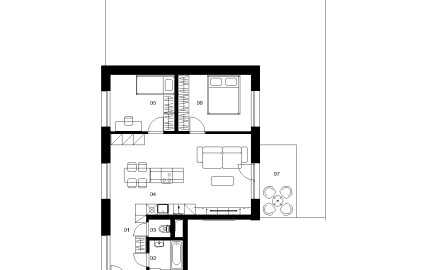 D1A - 3 izbový byt - Nové Mlynarce