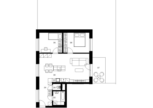 D1A - 3 izbový byt - Nové Mlynarce