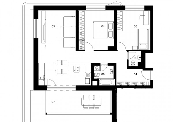 A5A - 3 izbový byt - Nové Mlynarce