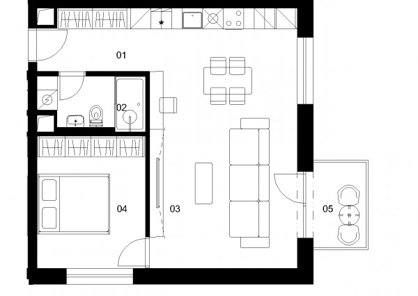 A2D - 2 izbový byt - Nové Mlynarce