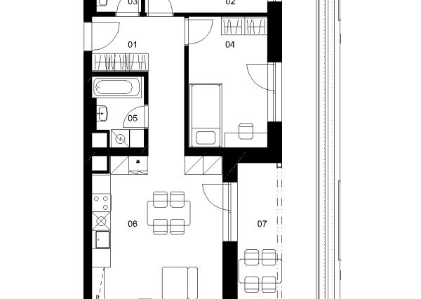 E5A - 3 izbový byt - Nové Mlynarce