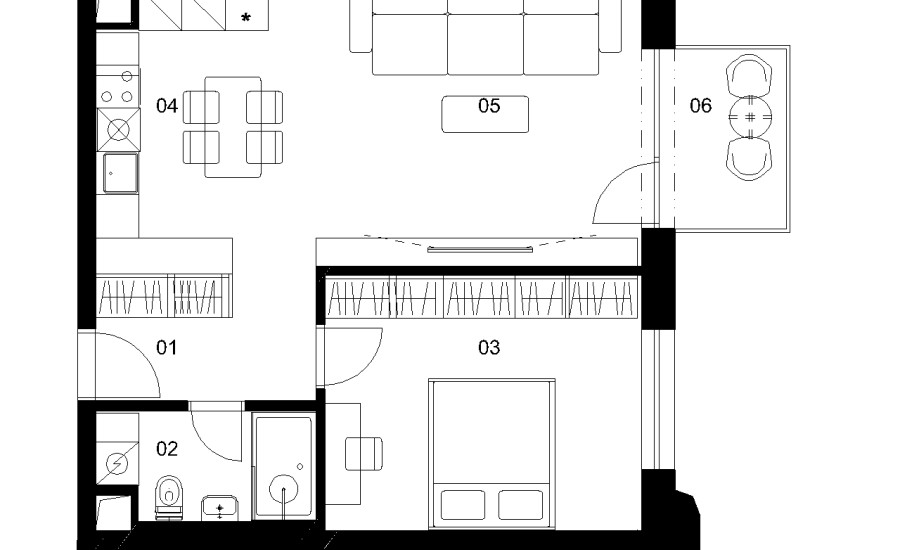 E3E - 2 izbový byt - Nové Mlynarce