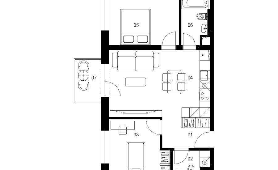 AE4J - 3 izbový byt - Nové Mlynarce