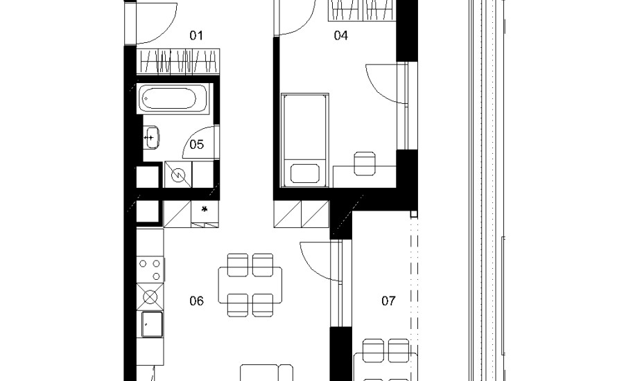 E5A - 3 izbový byt - Nové Mlynarce