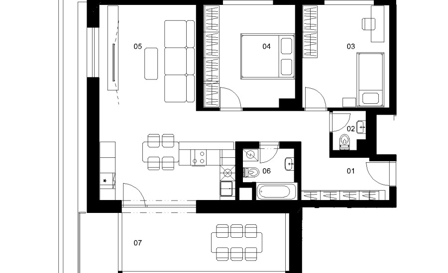 A5A - 3 izbový byt - Nové Mlynarce
