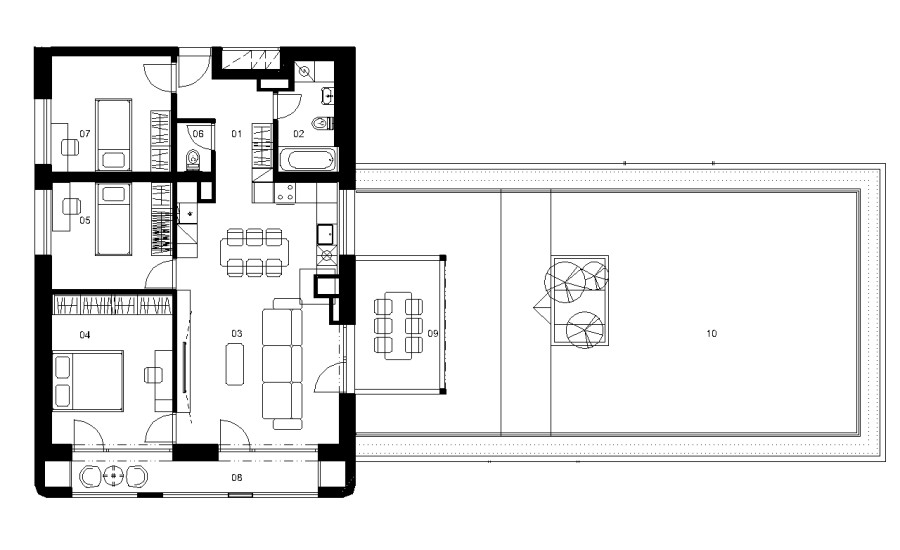 D5B - 4 izbový byt - Nové Mlynarce