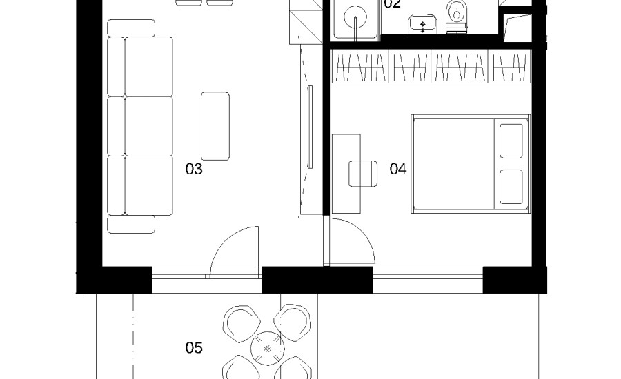 A1C - 2 izbový byt - Nové Mlynarce