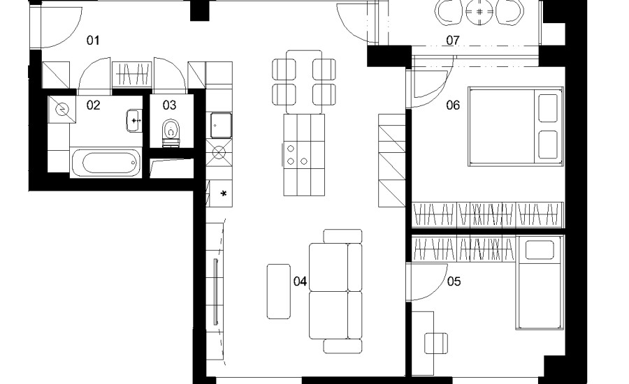 A2G - 3 izbový byt - Nové Mlynarce