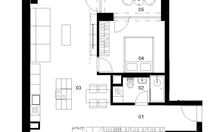 E4A - 2 izbový byt - Nové Mlynarce