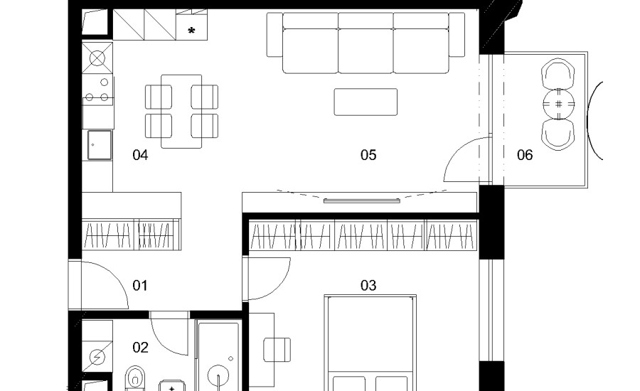 E4D - 2 izbový byt - Nové Mlynarce