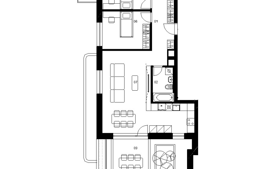 E5B - 4 izbový byt - Nové Mlynarce