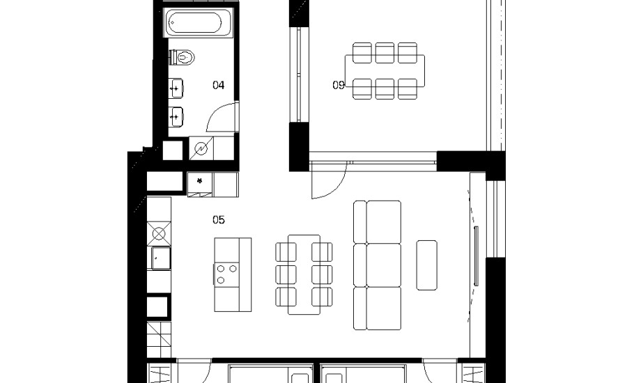 E5C - 4 izbový byt - Nové Mlynarce