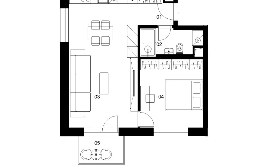 A4C - 2 izbový byt - Nové Mlynarce